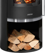 Justus Faro 2.0 Poêle bois & charbon – 6 kW, plaque supérieure en stéatite, design moderne sur pied – Image 3