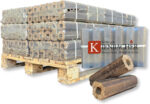 Palette 300 kg de briquettes de feuillus PiniKay – Combustible premium 100 % hêtre & chêne – Haut pouvoir calorifique pour cheminée, poêle & chauffage – Energie Kienbacher