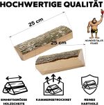 Neandertaler Feuer Eschen-Brennholz 300 kg – 25 cm ofenfertiges Hartholz für Kamin, Grill, Pizzaofen & Feuerschale (10 x 30 kg Kartons) - Image 2