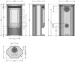Justus Usedom 5 Poêle à bois – 5,5 kW – Avec élégant habillage en grès – Triple système d'air – Fonction combustion continue – Raccordement de conduit flexible – Image 6