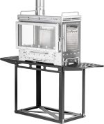POMOLY Dweller Ultra 3 Poêle de tente en inox – Poêle de camping portable avec socle de rangement