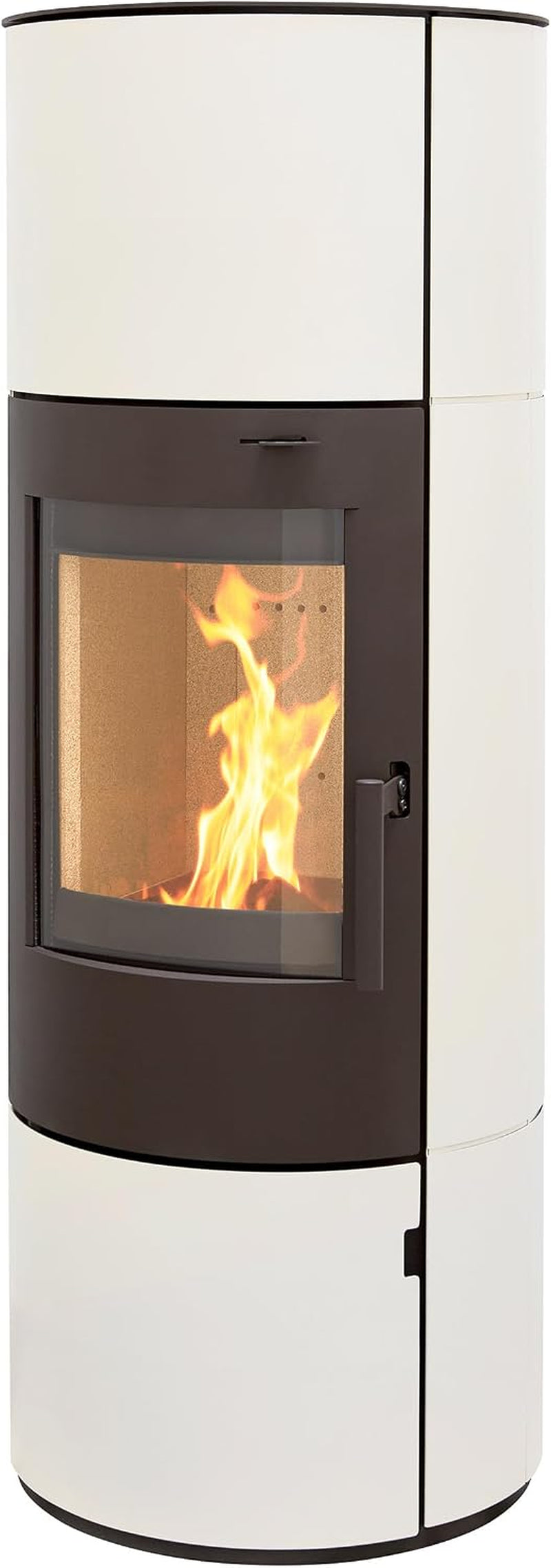 d42e03d8407eabb3cf7ea78f243bcd1e.jpg Thermia München XL Poêle à bois – 7 kW – Poêle à accumulation moderne avec hublot panoramique – Blanc crème – Régulation automatique de l'air – Adapté à la combustion continue – Image 1