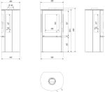 KRATKI AB Poêle à bois en acier – 8 kW, design cylindrique moderne, classe d'efficacité énergétique A - Image 5