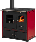 Prometey Perfect Eco Lux Cuisinière à bois – 7,38 kW – Poêle à bois performant avec four & plaque de cuisson – Classe d'efficacité énergétique A+ – Solution polyvalente de chauffage & cuisson jusqu'à 103 m² – Image 2