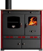 Prometey Perfect Eco Lux Cuisinière à bois – 7,38 kW – Poêle à bois performant avec four & plaque de cuisson – Classe d'efficacité énergétique A+ – Solution polyvalente de chauffage & cuisson jusqu'à 103 m² – Image 3