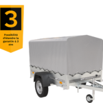Remorque 750 kg 200 x 125 avec couvercle bombé