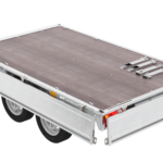 Remorque à deux essieux 254×151 avec roues Unitrailer