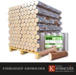Energie Kienbacher Briquettes de feuillus Nestro premium – Hêtre et/ou chêne, briquettes écologiques rondes sans trou central (conditionnements de 400 kg à 1000 kg) - Image 5