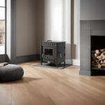 Prensa Vesubio 2 Poêle à bois – 14,3 kW – Puissant poêle d'atelier & cuisinière avec four – Classe d'efficacité énergétique A – Construction robuste en acier – Avec porte de chargement latérale – Image 3
