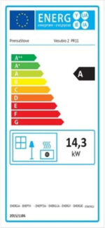 Prensa Vesubio 2 Poêle à bois – 14,3 kW – Puissant poêle d'atelier & cuisinière avec four – Classe d'efficacité énergétique A – Construction robuste en acier – Avec porte de chargement latérale – Image 7