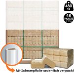 Briquettes de pin (100 % pin) sur palette – 480 kg – Combustible premium pour cheminée, poêle, barbecue & fumoir - Image 3