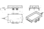 Remorque porte-voiture à deux essieux 264×150 EXPERT 2615/2 PTAC 750 kg – Image 7